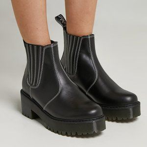 Dr. Martens Rometty Contrast Stitch Platform Chelsea Boot